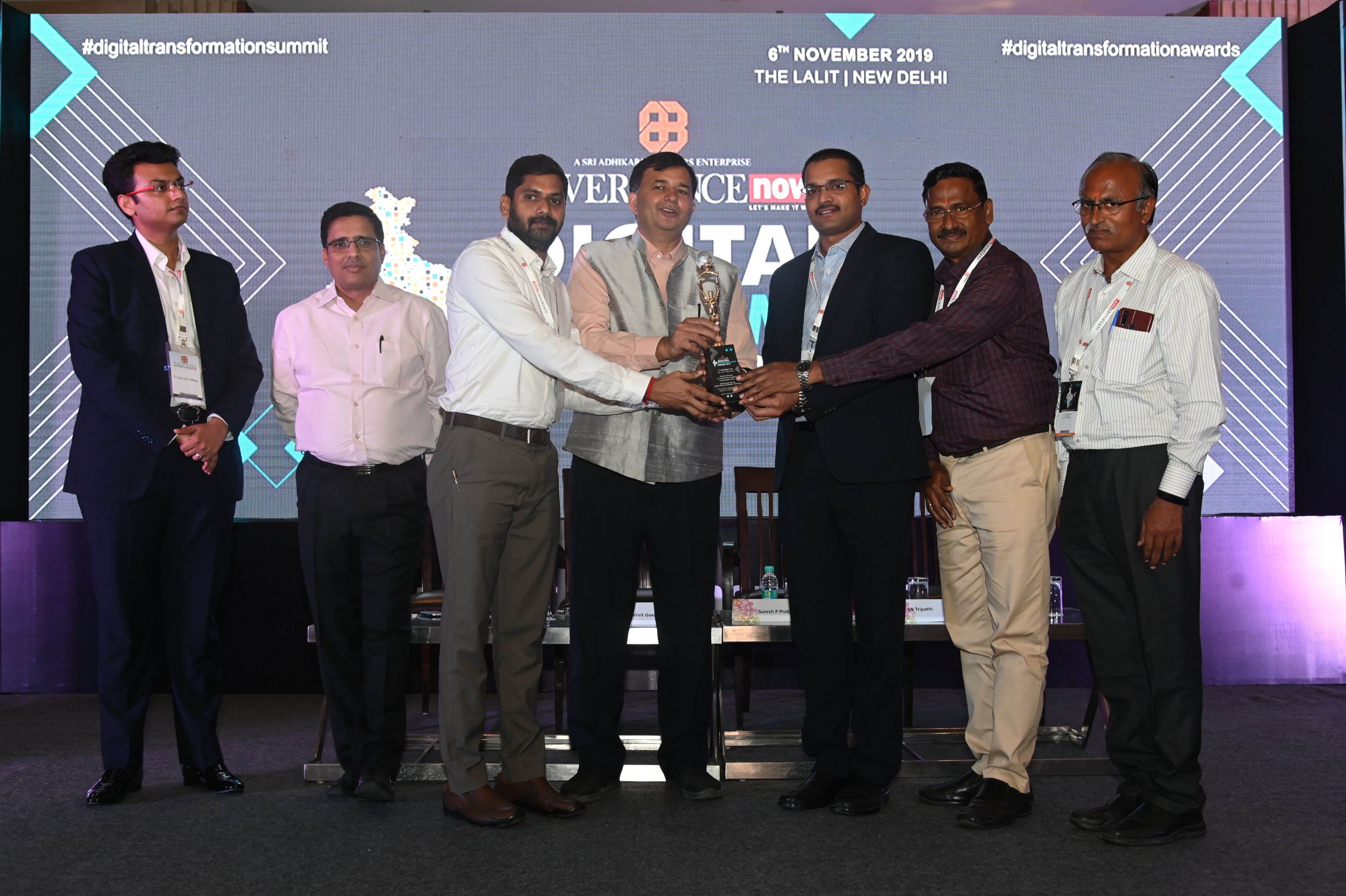 Digital Transformation Award 2019